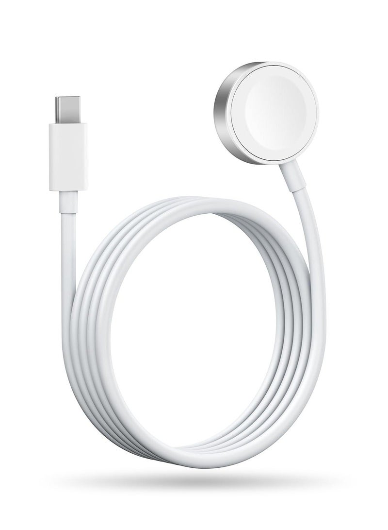 NeoFit Upgraded Apple Watch Magnetic Charger Cable iWatch Fast Charging Cord for iWatch Series11/10/9/8/7/6/5/SE3/SE2/SE/Ultra 3/Ultra 2/Ultra Charger White (1M) - Image 1